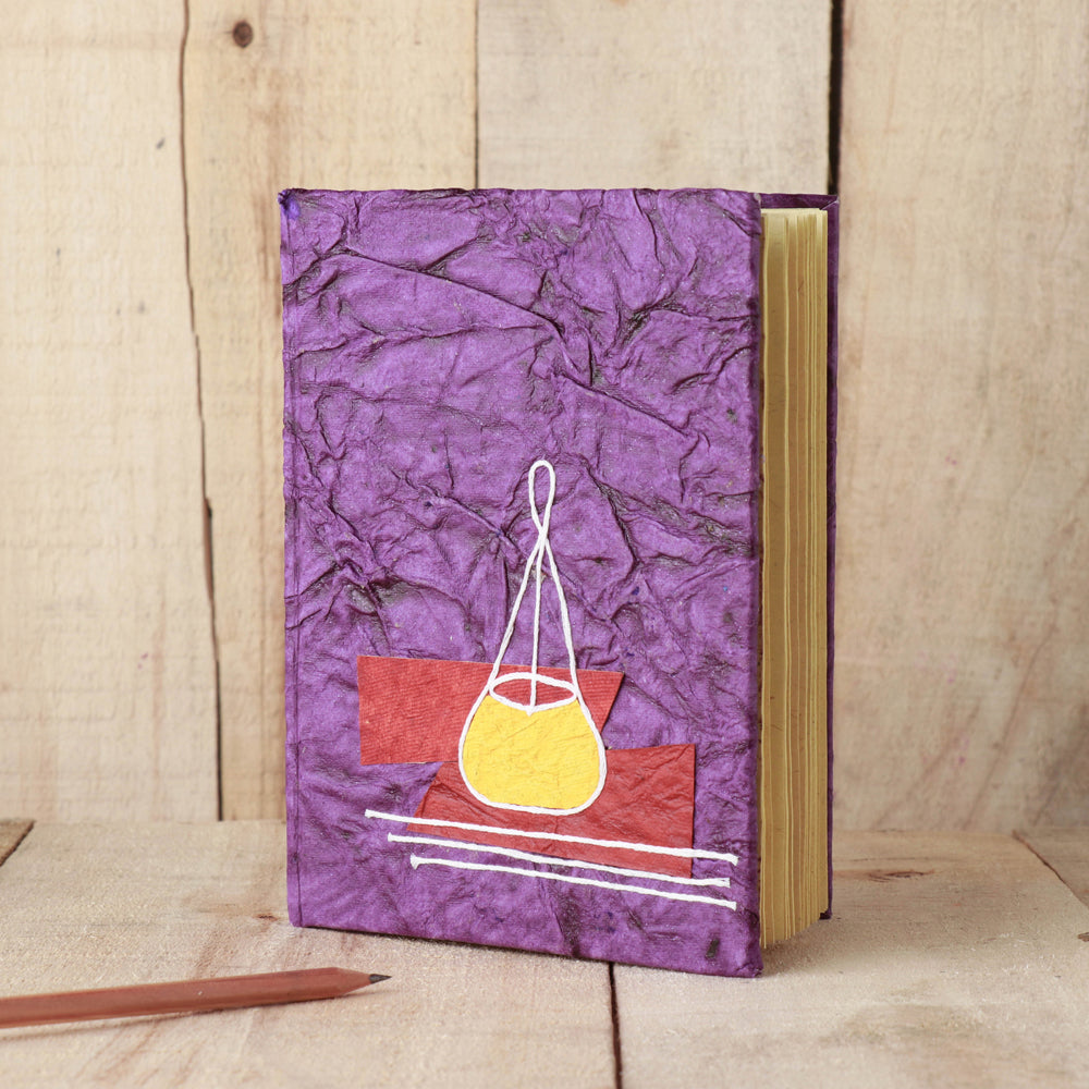 KHUSHBASH - HAPPY LOOM OF EAST Bengal Handmade Paper Notebook (7.5 x 5 in)