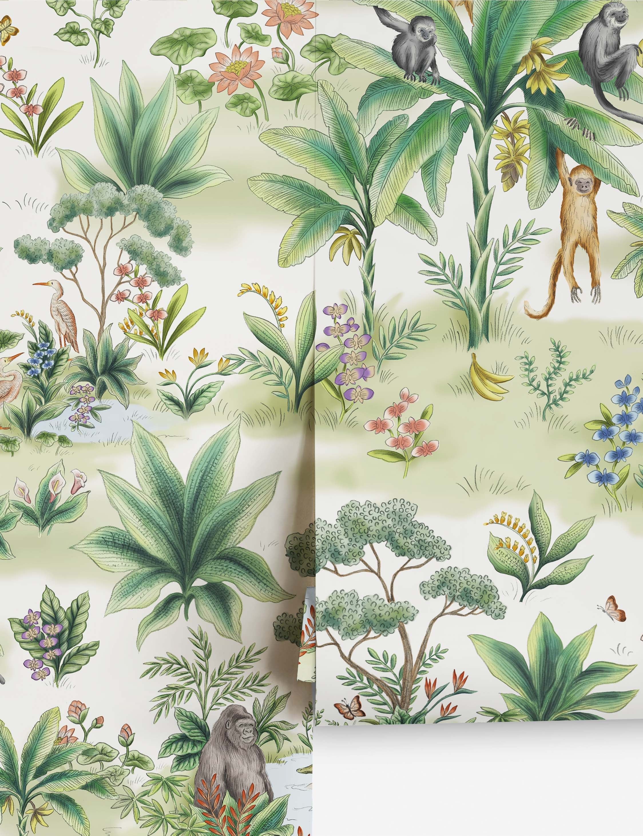 Lulu and Georgia Jungle Wallpaper – Green