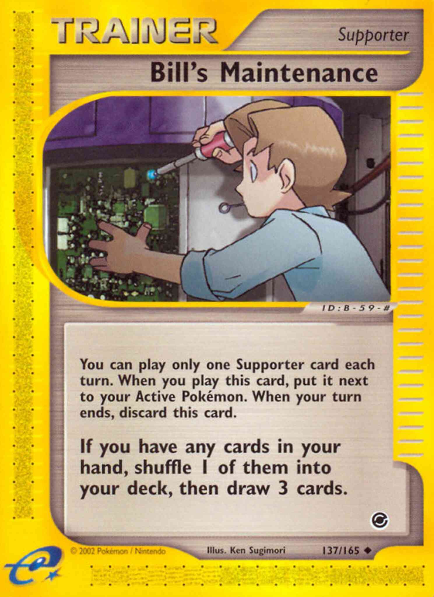 Uncommon ecard1-137 reverse – Pokémon Bill's Maintenance - 137/165 - Uncommon [ecard1-137] [Reverse Holo]