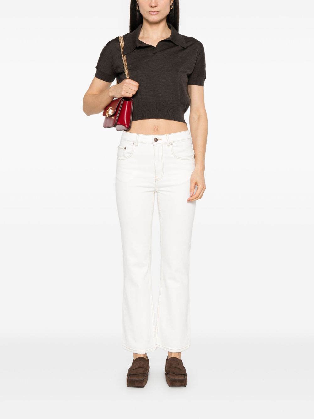 Tory Burch denim jeans - white – Cotton 98% Elastane 2% - view 3