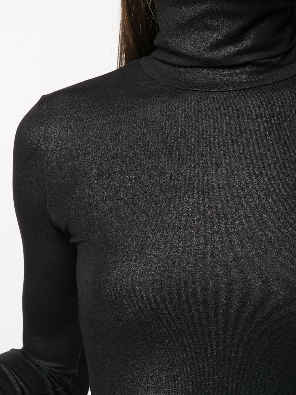 Majestic Lurex high-neck sweater - view 2
