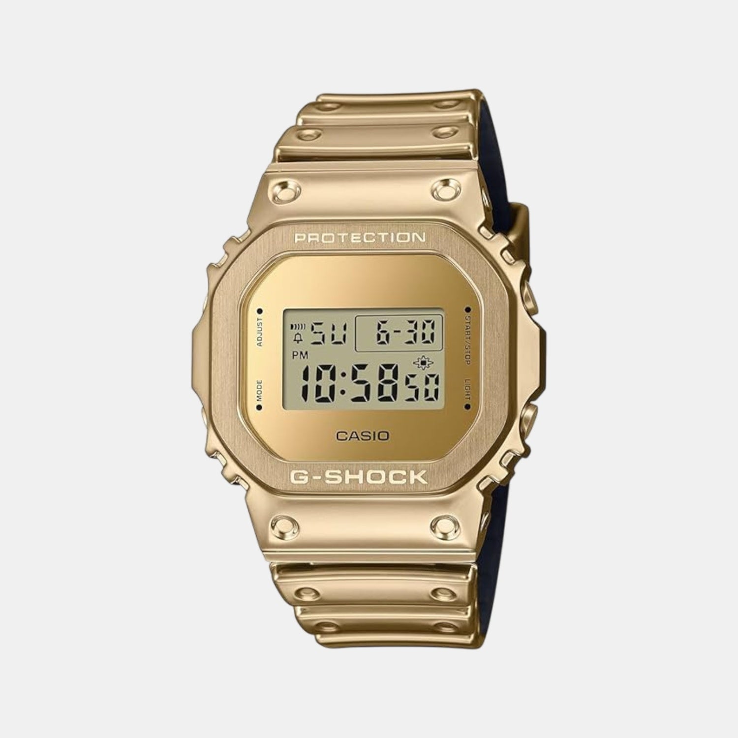 Casio G-Shock Men Quartz Gold Dial Digital Resin Watch G1667
