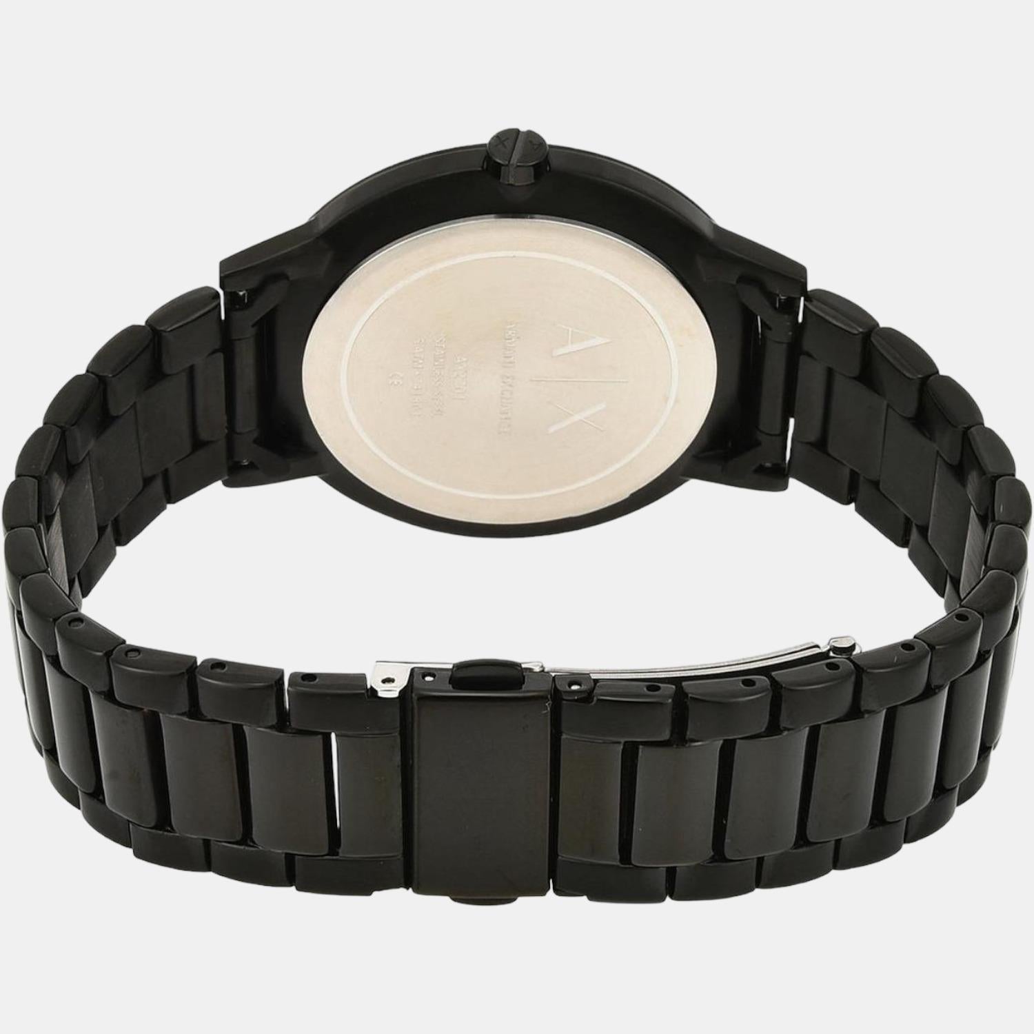 Armani Exchange Cayde Men Quartz Black Dial Analog Stainless Steel Watch AX2701 - view 2