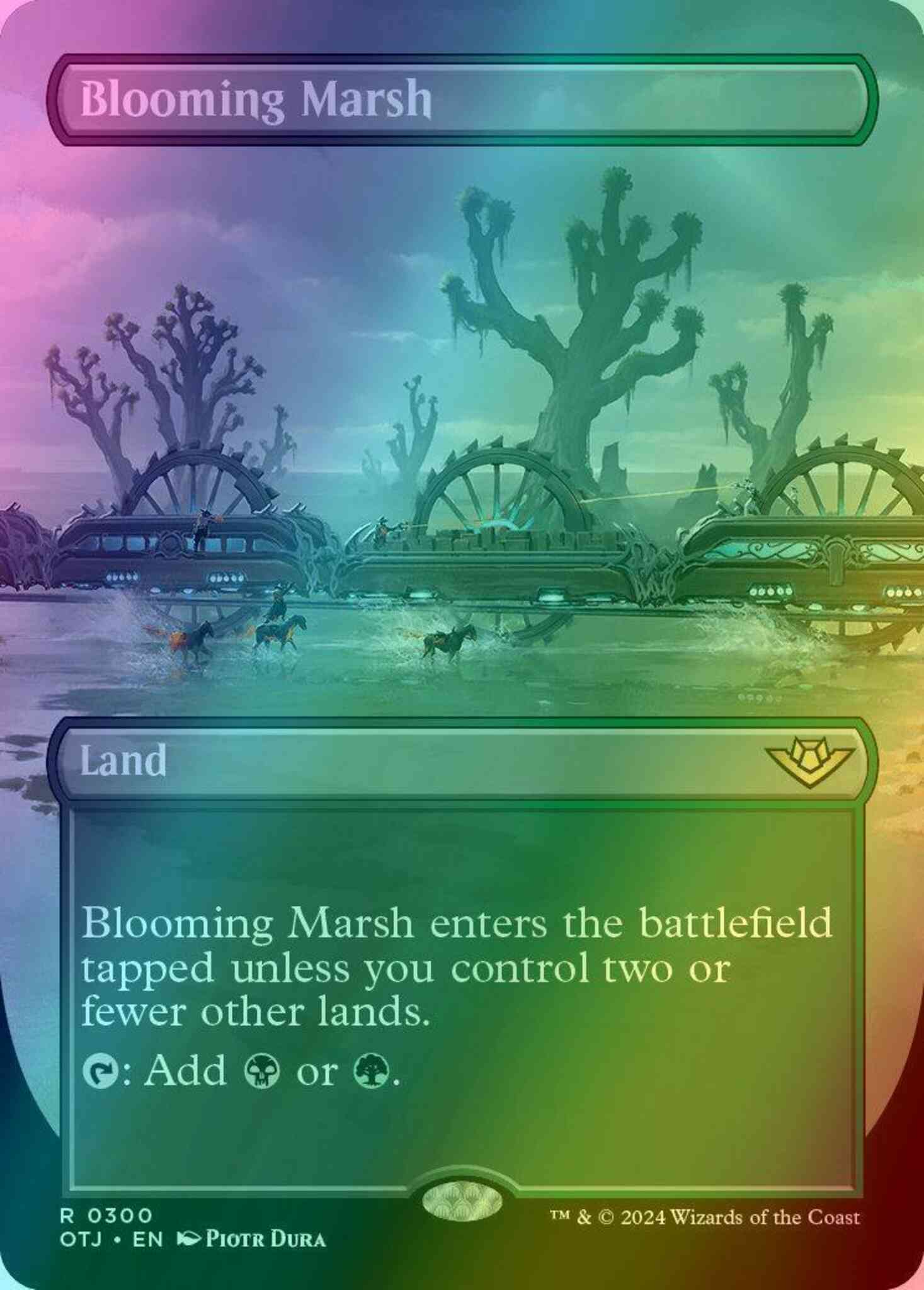 Blooming marsh 300 – Magic Blooming Marsh [300] [Borderless] [Outlaws of Thunder Junction] [Foil]