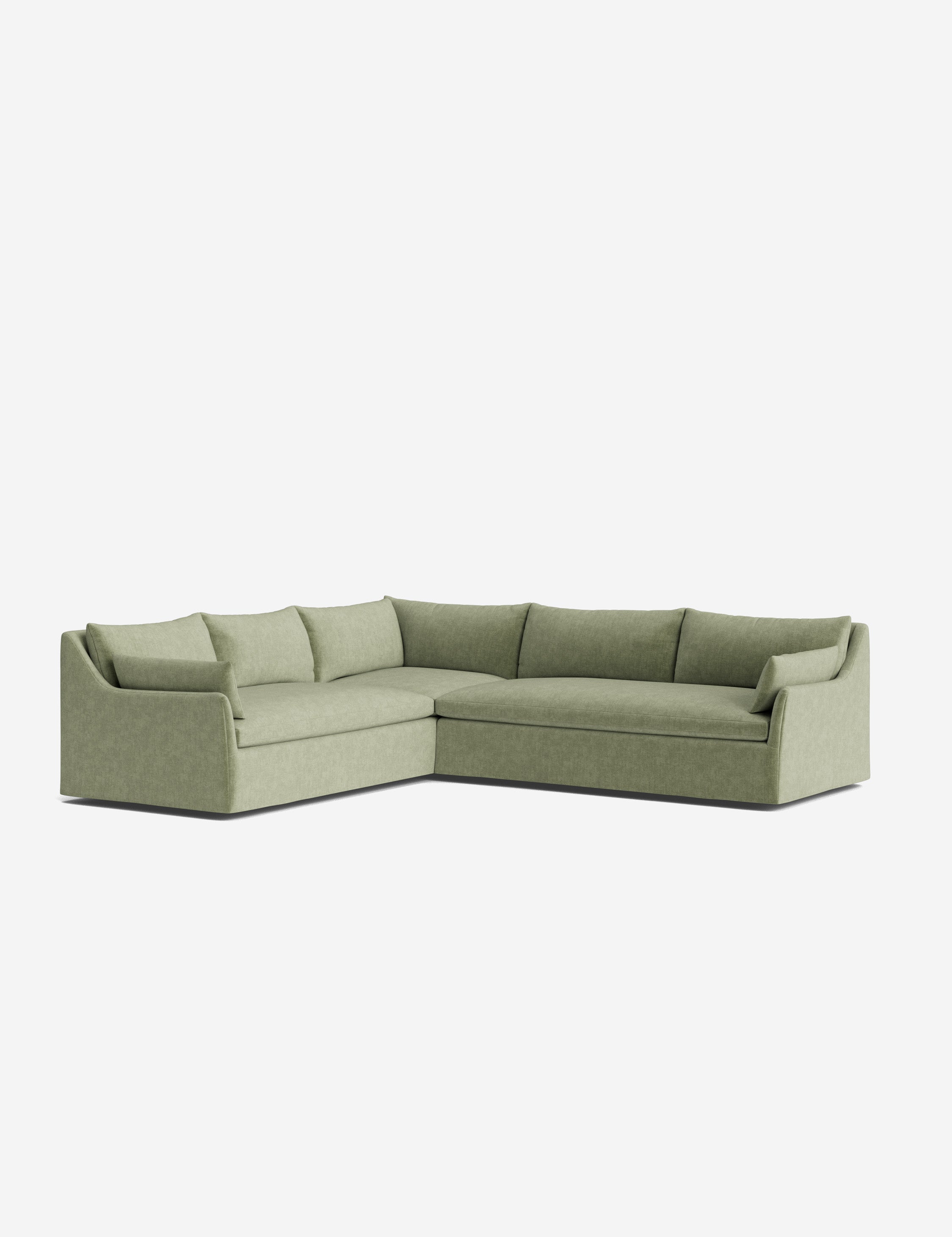 Lulu and Georgia Portola Luxe Depth Slipcover Corner Sectional Sofa - view 2
