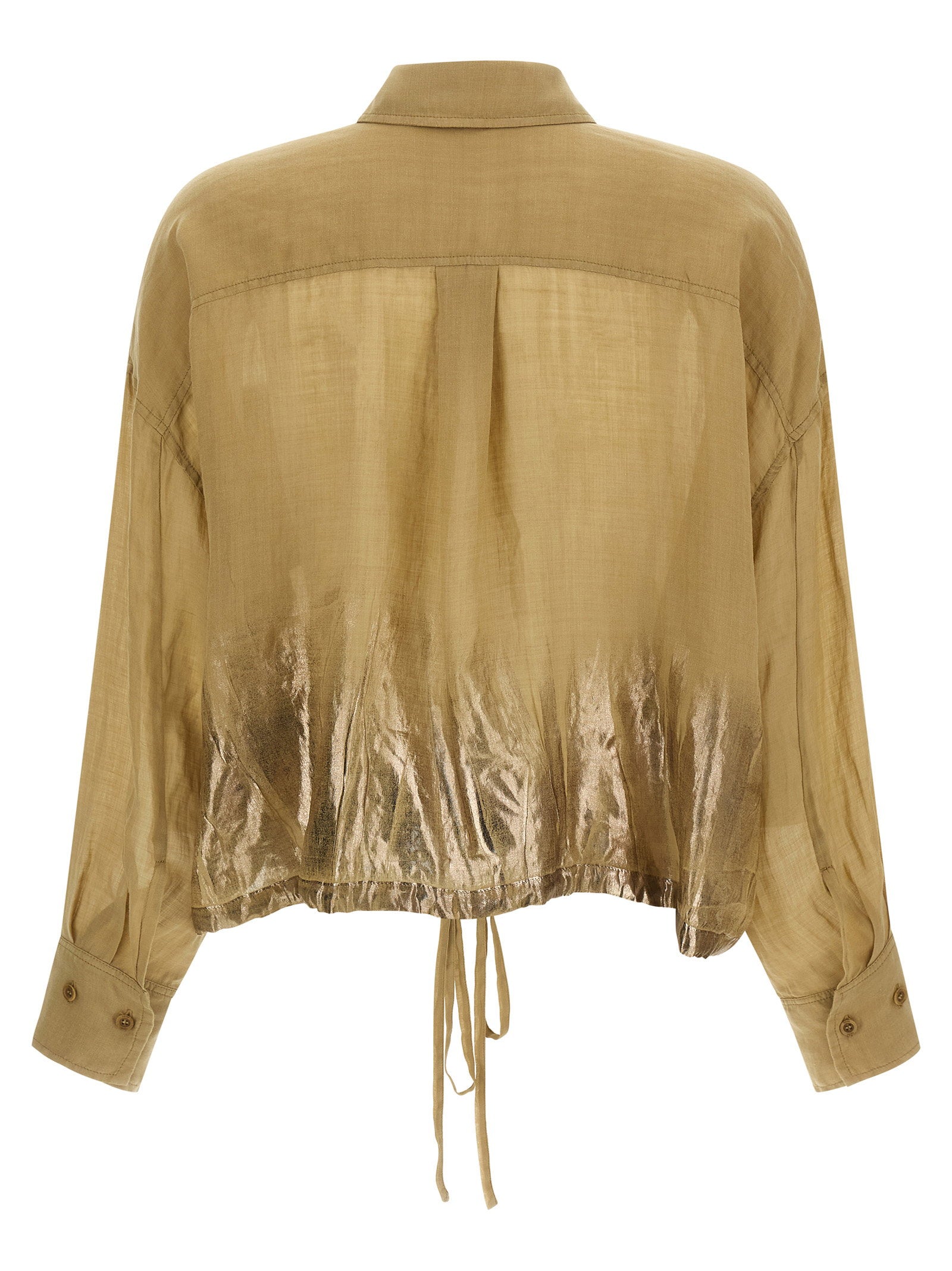 Nude Linen Blend Shirt – 55% tencel, 45% linen - view 2