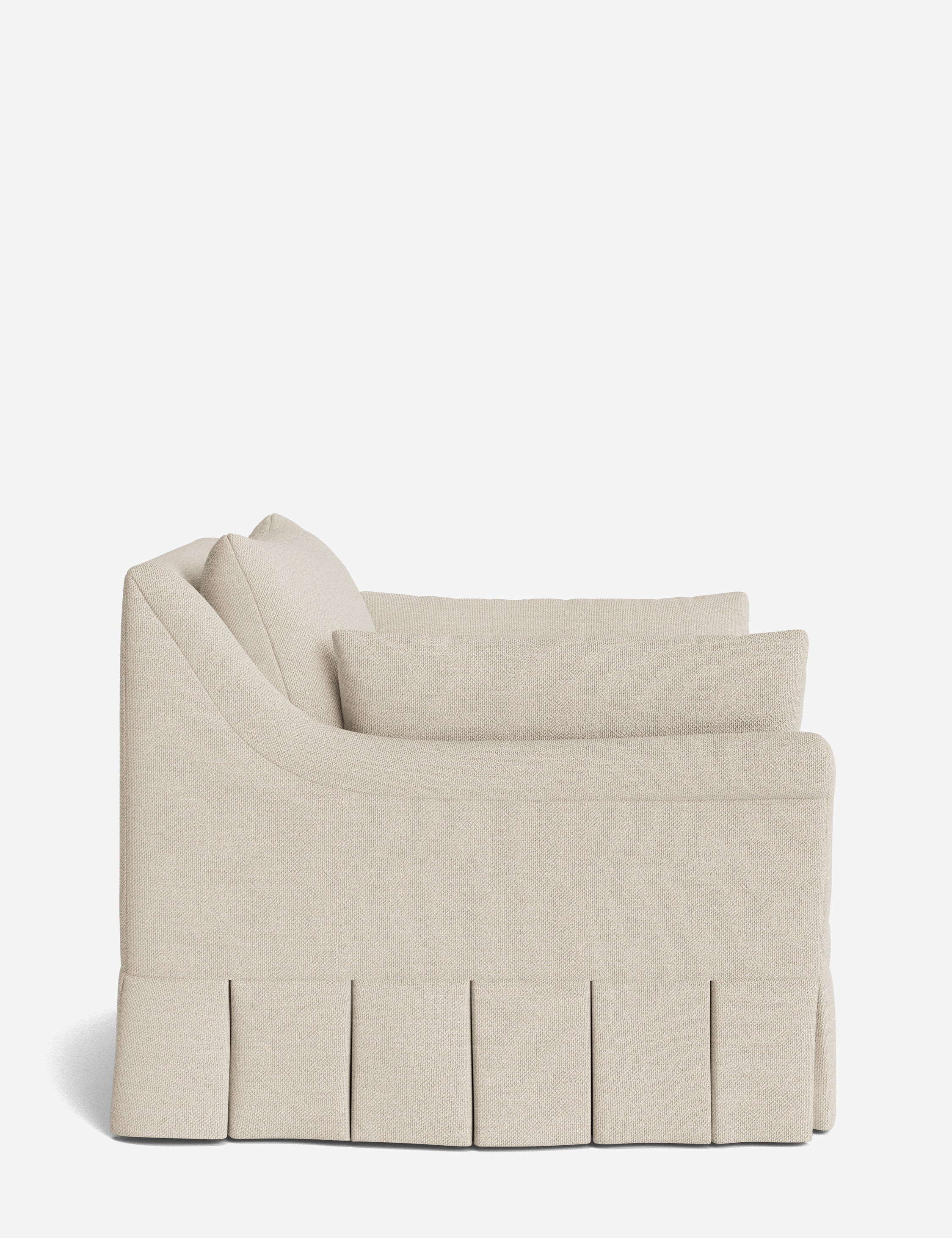 Lulu and Georgia Portola Rolled Arm Luxe Depth Pleated Chair - view 102
