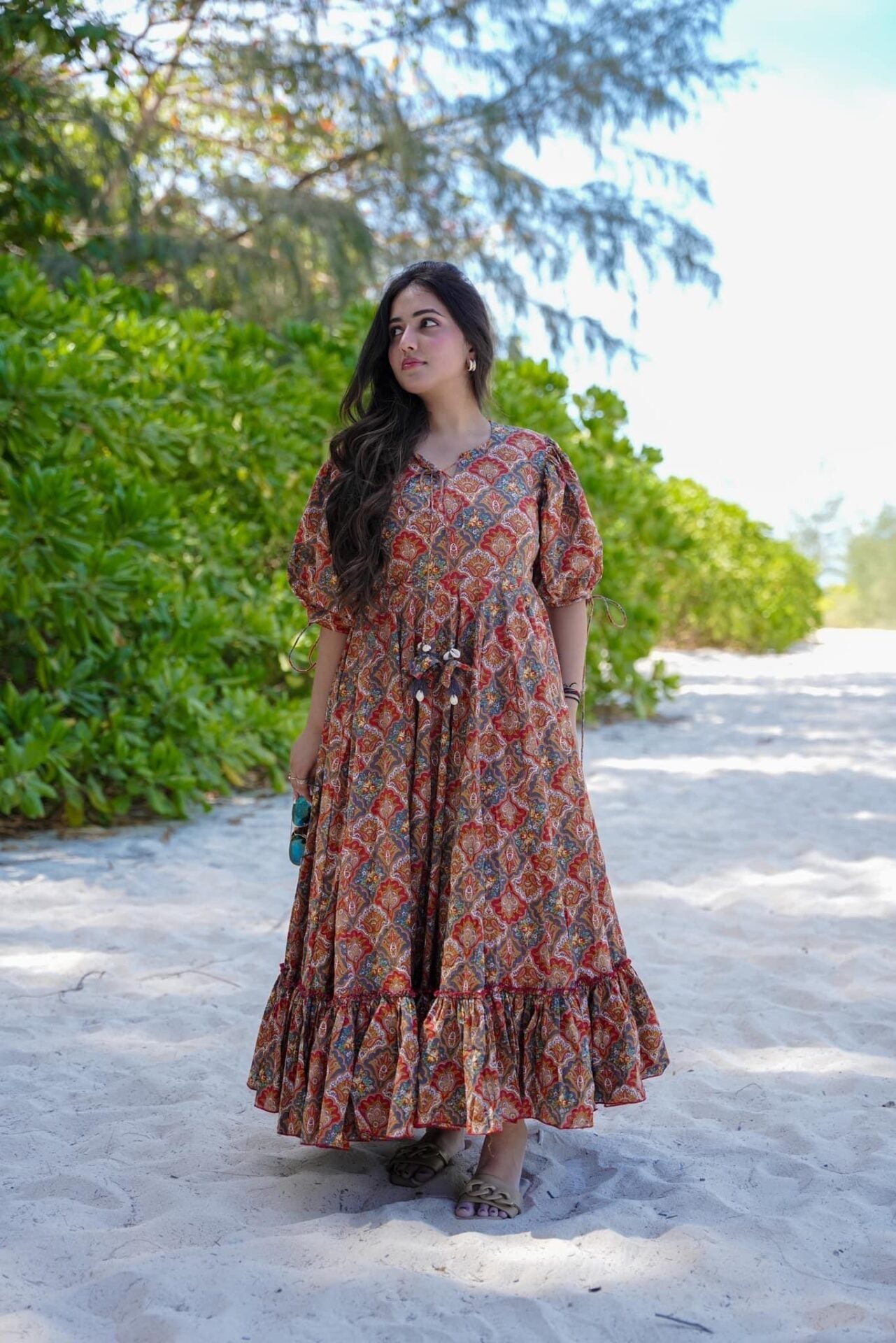 Idaho-o Floral Serenity Dream Cotton Dress - view 2