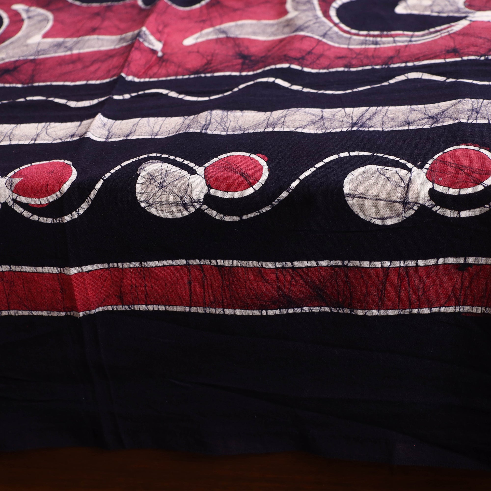 KACHCHH JI CHHAAP Black - Hand Batik Printed Cotton Single Bed Cover (96 x 59 in) 46 - view 4