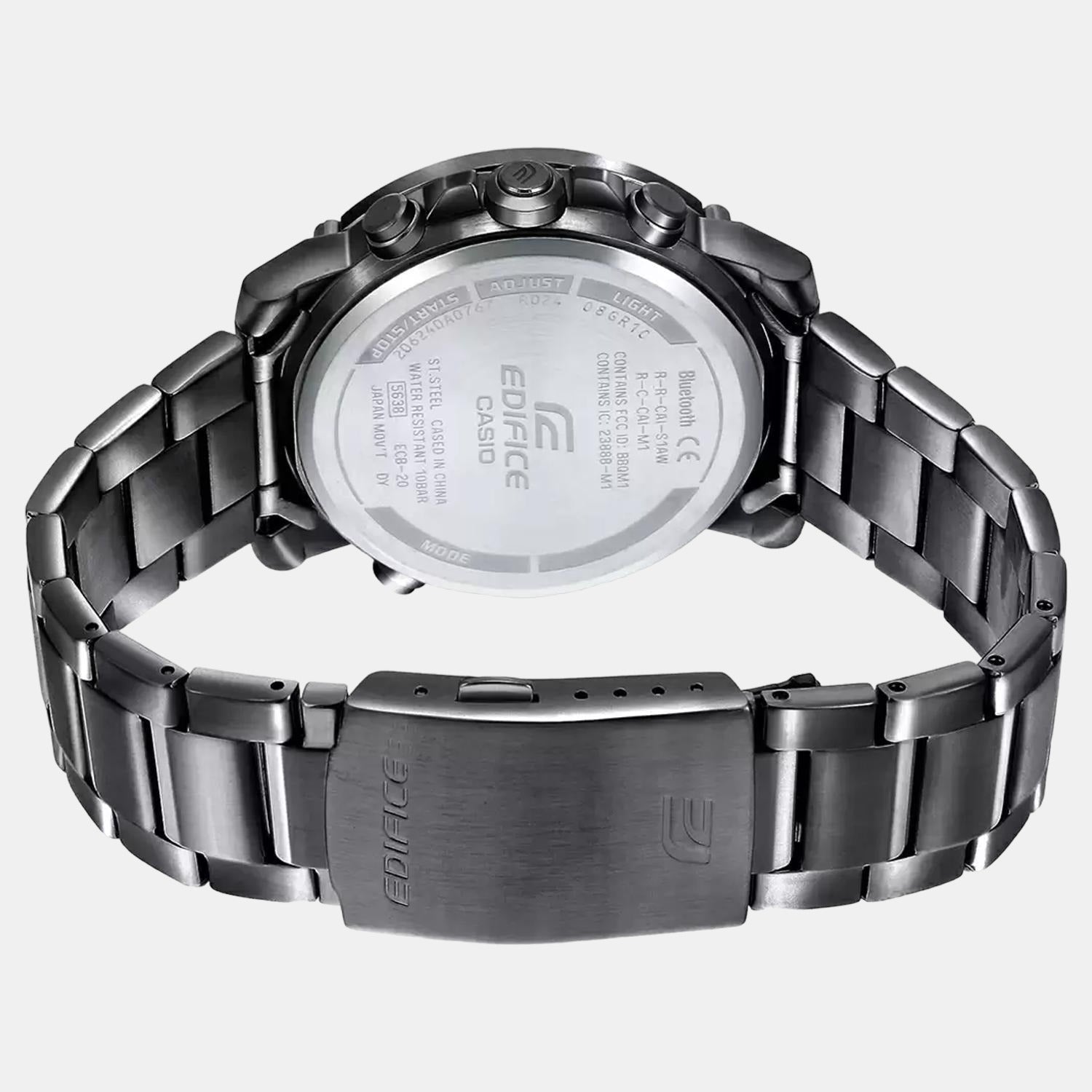 Casio Edifice Men Quartz Black Dial Analog-Digital Stainless Steel Watch EX526 - view 5