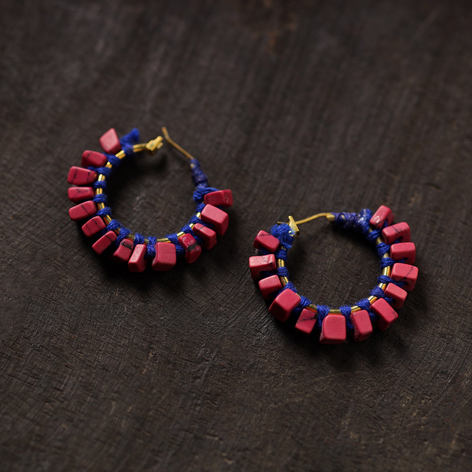 JALPARI Ananya Handmade Thread & Stone Work Earrings 17