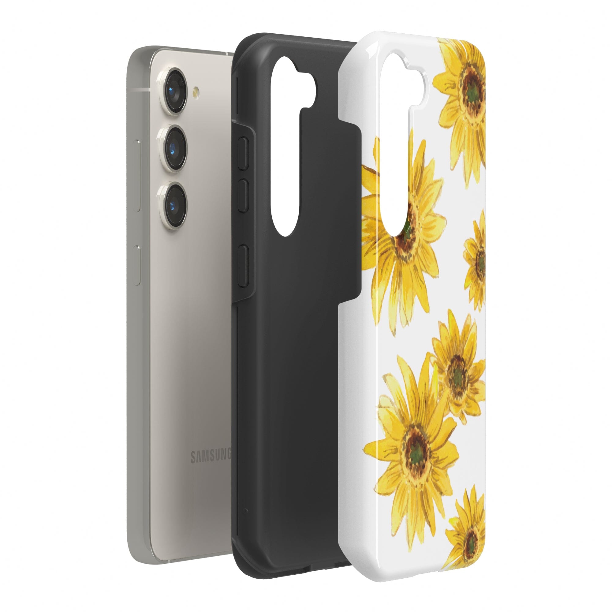 Casetry Golden Garden | Yellow Sunflower Floral Samsung Case - view 12