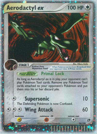 Aerodactyl ex - 94/100 - Rare Holo EX