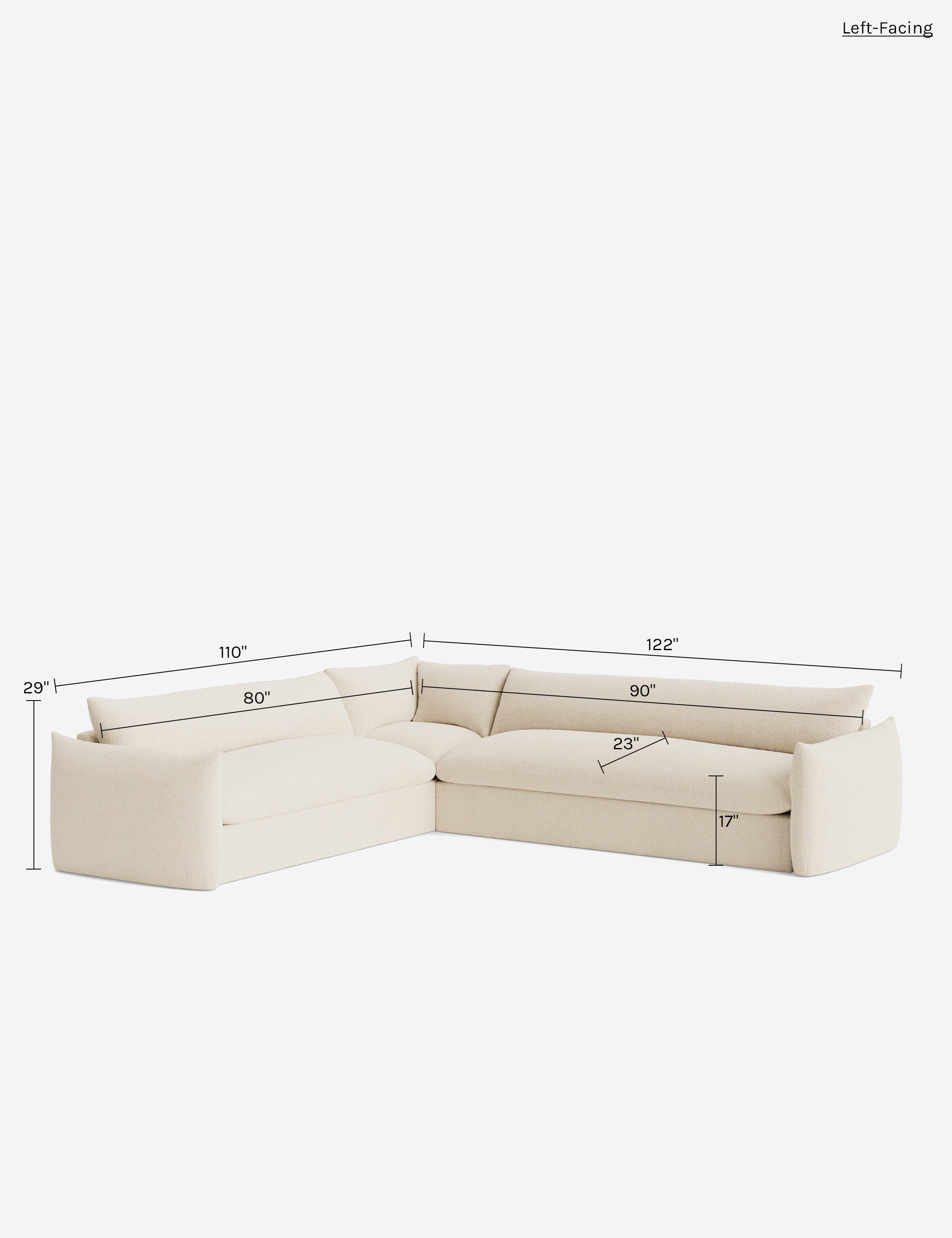 Lulu and Georgia Banks Corner Sectional Sofa - view 131