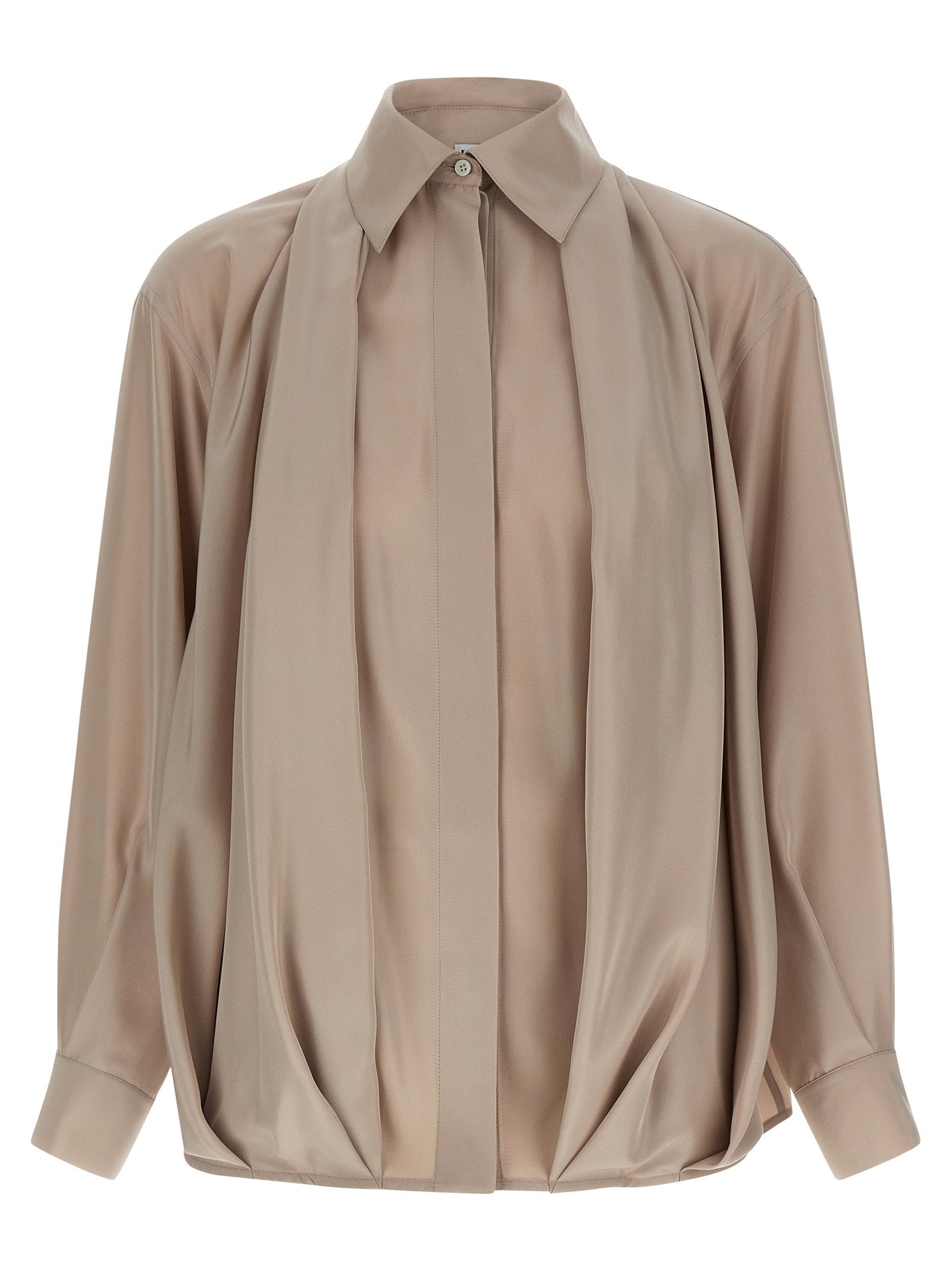 Loewe Silk Draped Shirt – 98% silk, 2% polyester