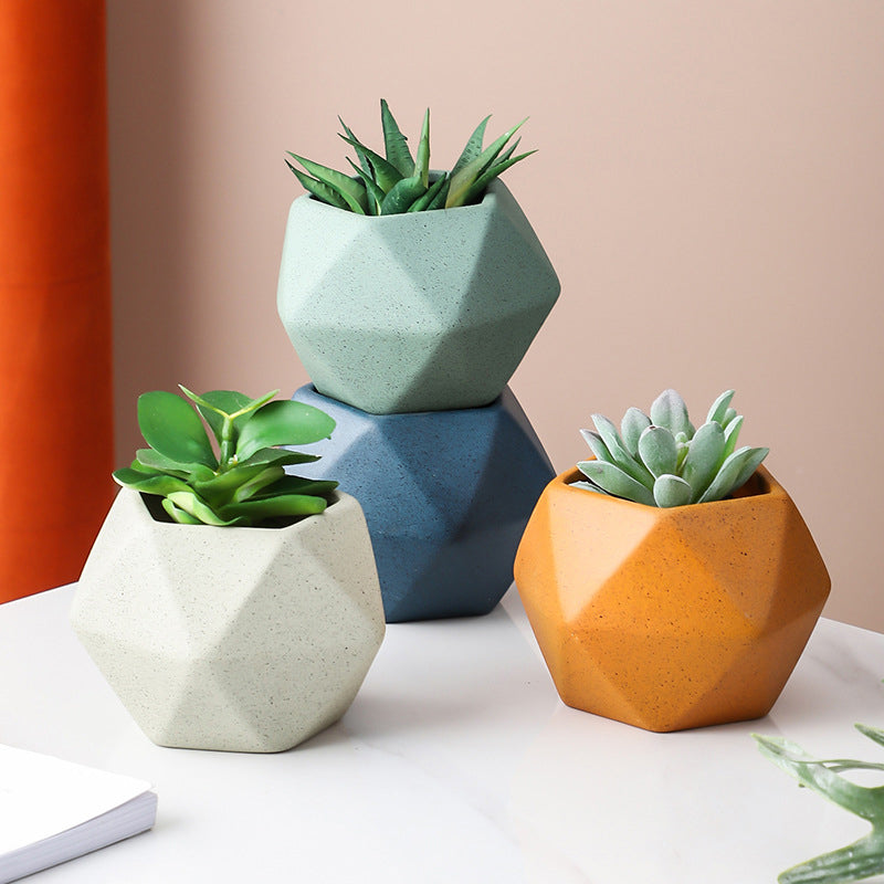 Nestasia Green Abstract Plant Pot - view 9