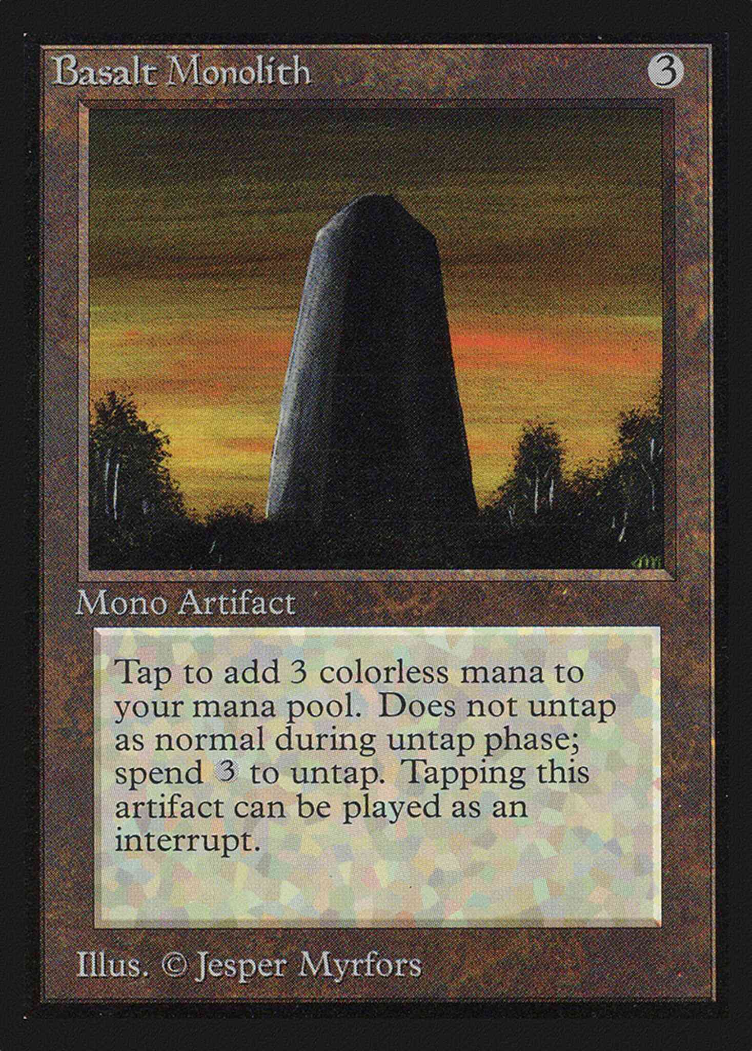 Basalt monolith 232 – Magic Basalt Monolith [232] [Intl Collectors Edition] [Non-Foil]