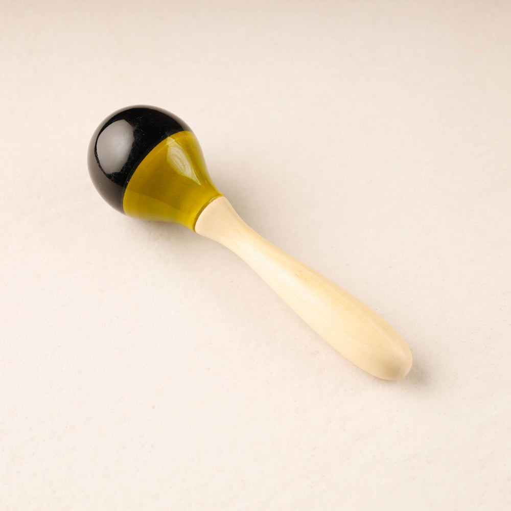 CHANNAPATNA TOYS Egg Rattle - Channapatna Handmade Wooden Toy