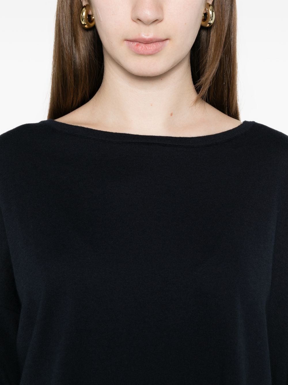 Ct Plage Cotton crewneck sweater – Cotton 95%, Cashmere 5% - view 2
