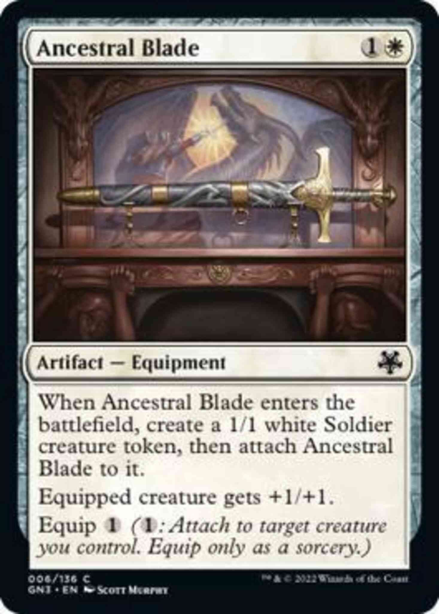 Ancestral blade 6 – Magic Ancestral Blade [6] [Game Night: Free-for-All] [Non-Foil]