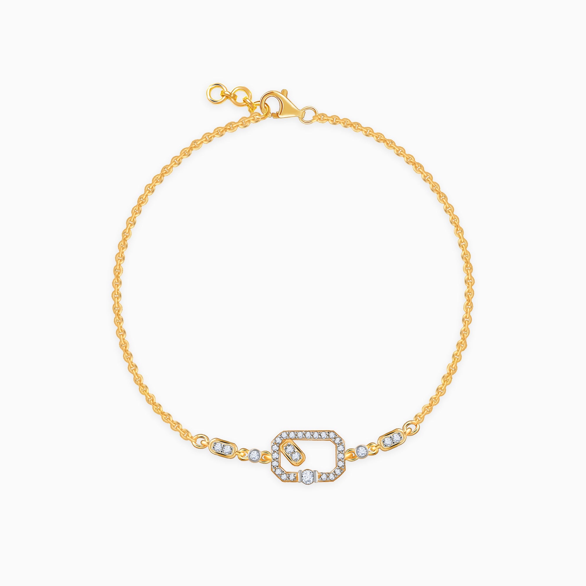 GIVA Jewellery Gold Phaos Diamond Bracelet