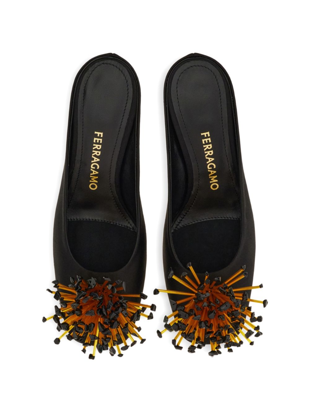 Ferragamo S-Shaped Heel Mule – Outer: Fabric 100% - view 4