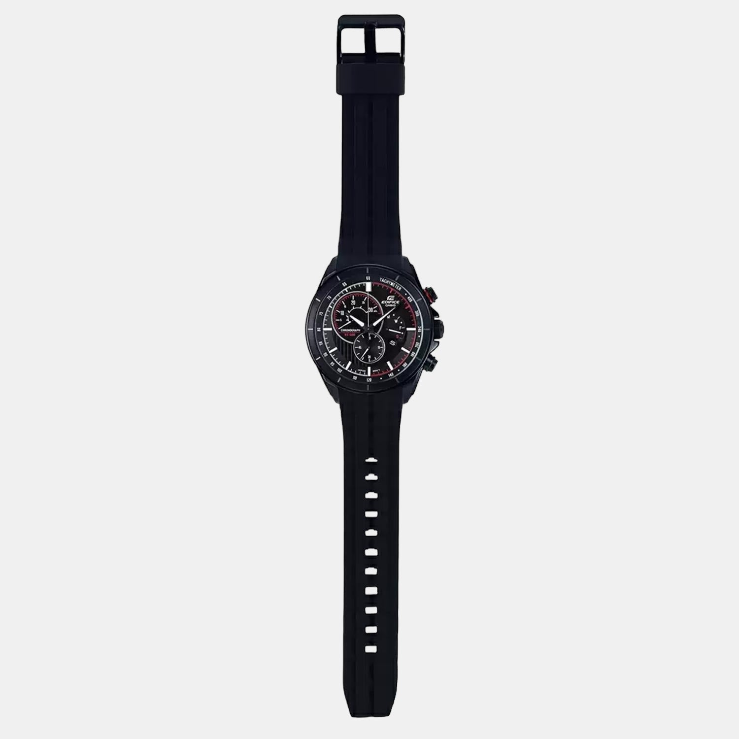 Casio Edifice Men Quartz Black Dial Chronograph Resin Watch EX418 - view 5