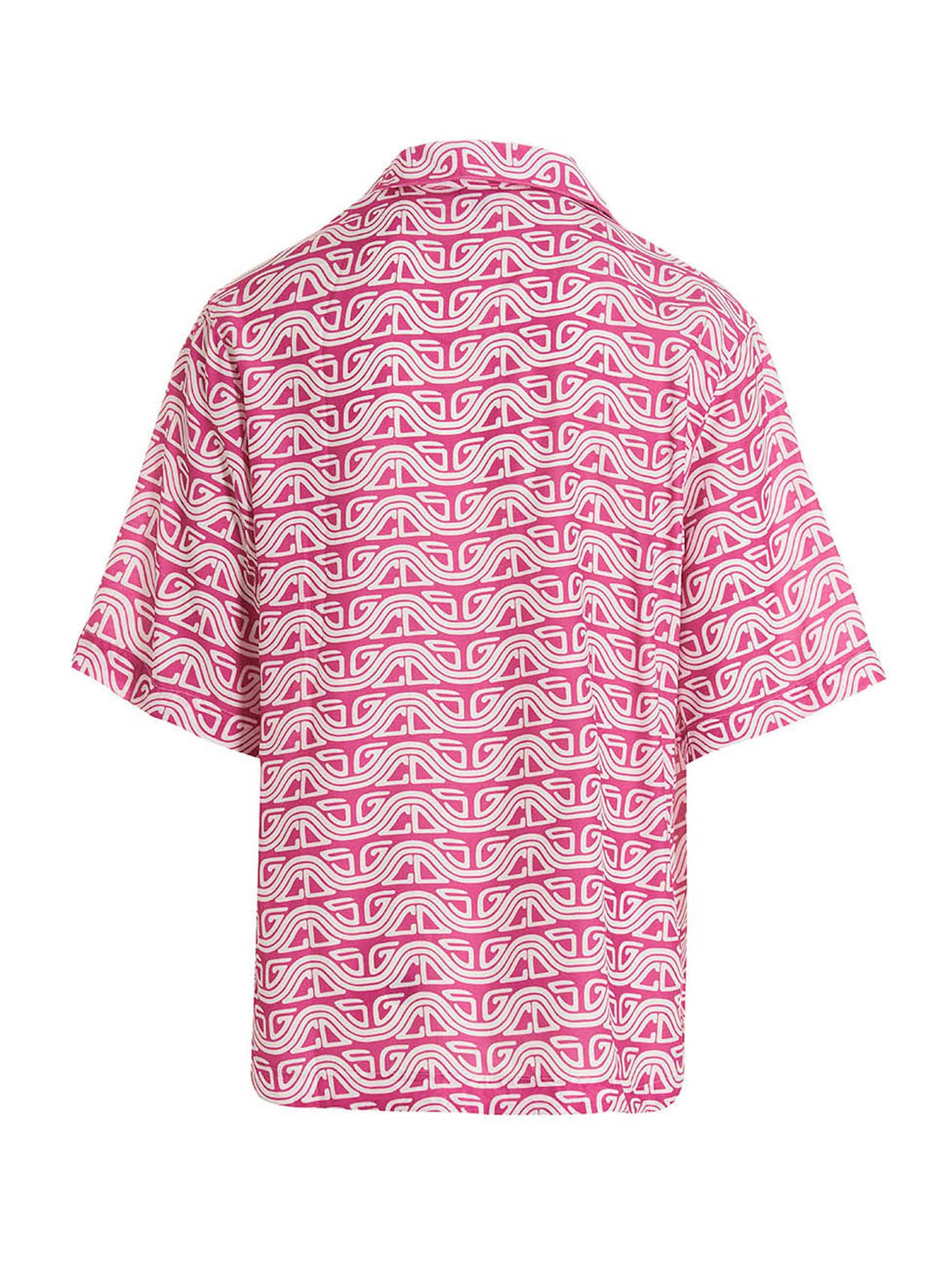 Gcds Waved Logo Shirt – 100% viscose - view 2