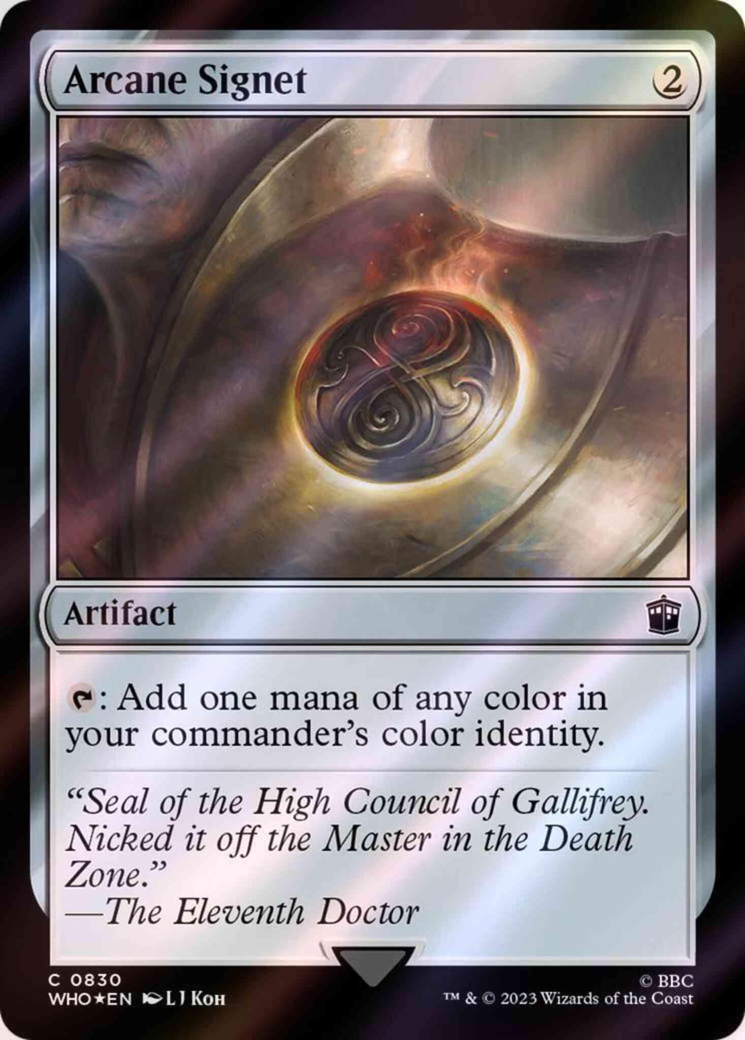 Arcane signet 830 – Magic Arcane Signet [830] [Universes Beyond: Doctor Who] [Surge Foil]