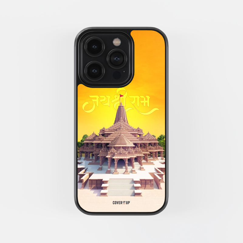 Design Phone Cases Ayodhya Temple Jai Shree Ram Glass case