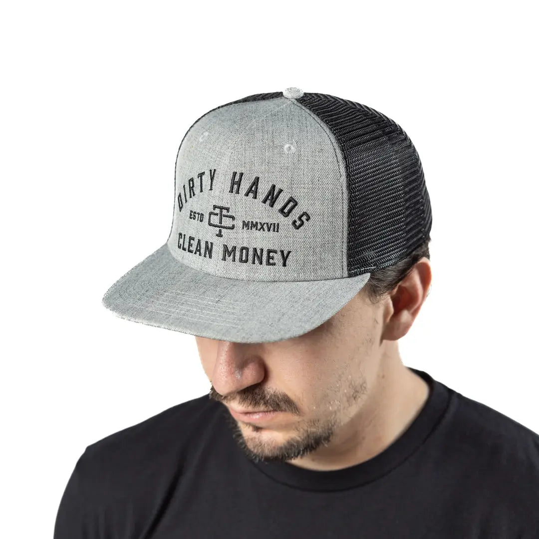Radial DHCM Meshback Hat – Heather Grey Black - view 3