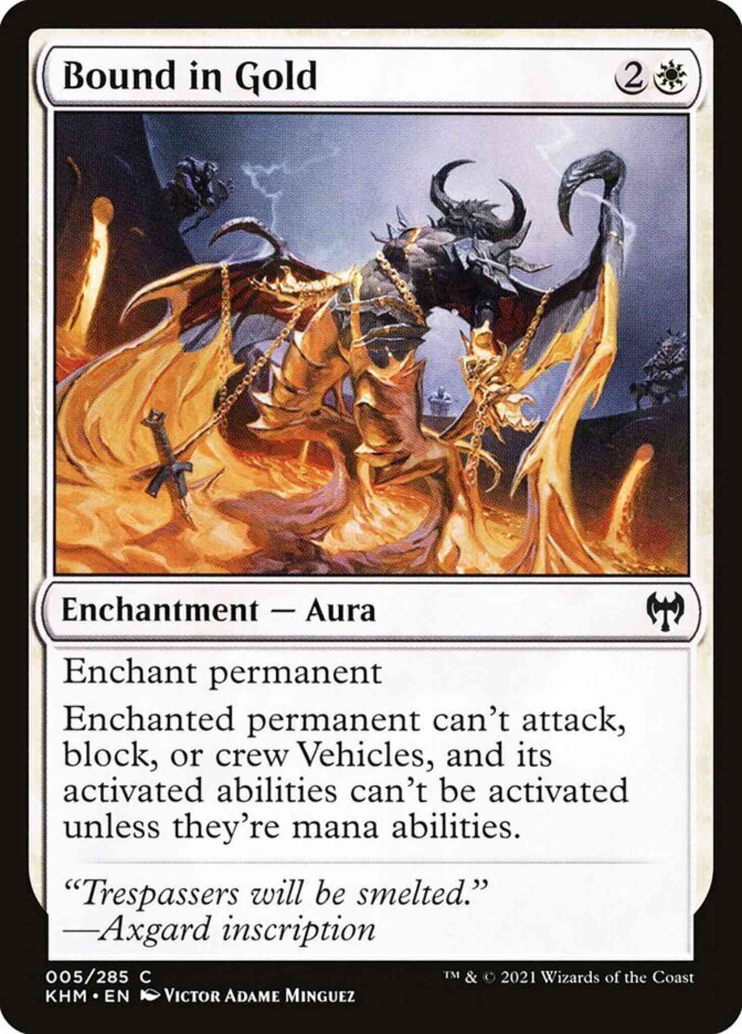 Magic Bound in Gold [5] [Kaldheim] [Non-Foil]