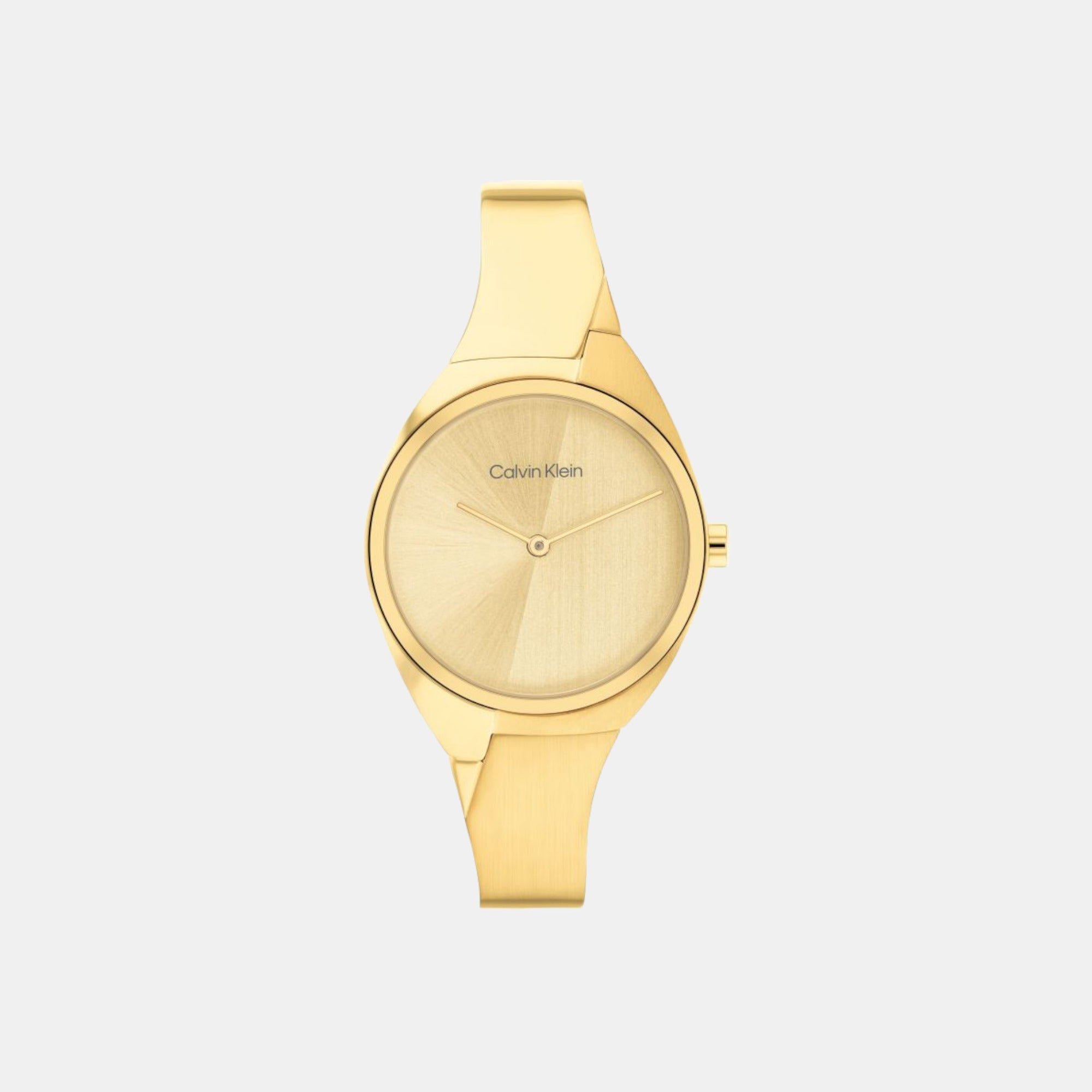 Calvin Klein Charming Women Quartz Gold Dial Analog Stainless Steel Watch 25200235