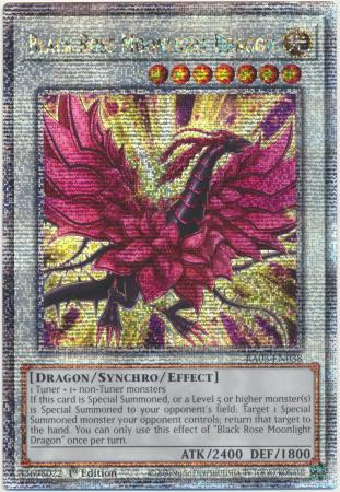 Yu-Gi-Oh! Black Rose Moonlight Dragon - RA03-EN038 - Quarter Century Secret Rare - 1st Edition
