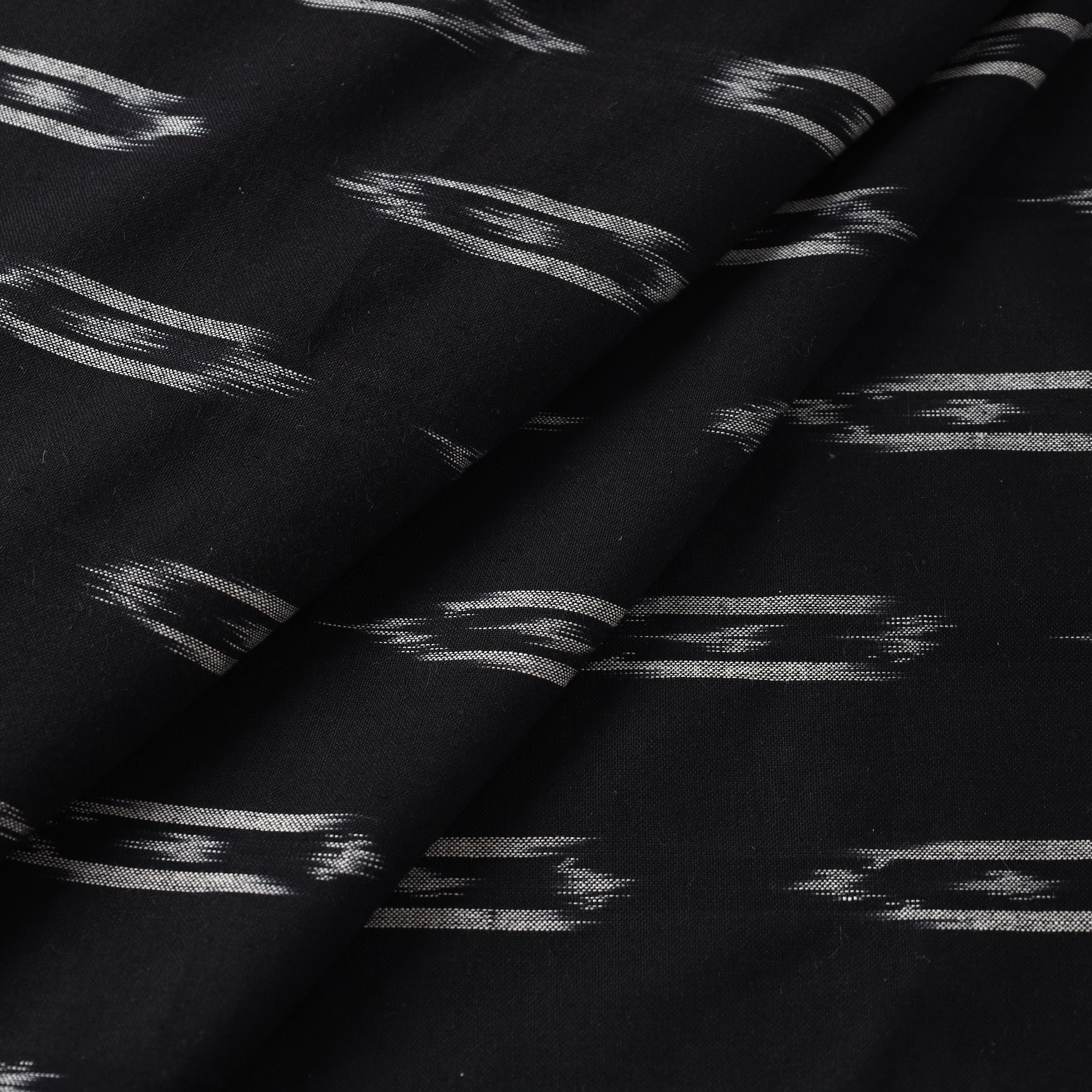 SOUTH KARGHA Black - Cotton Pochampally Ikat Weave Fabric 07 - view 2