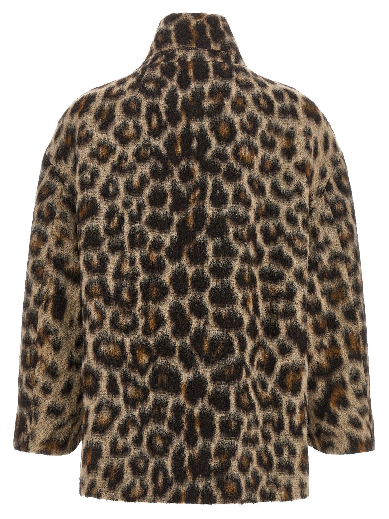 Alberto Biani Animalier Caban – 81% wool, 19% polyamide - view 2