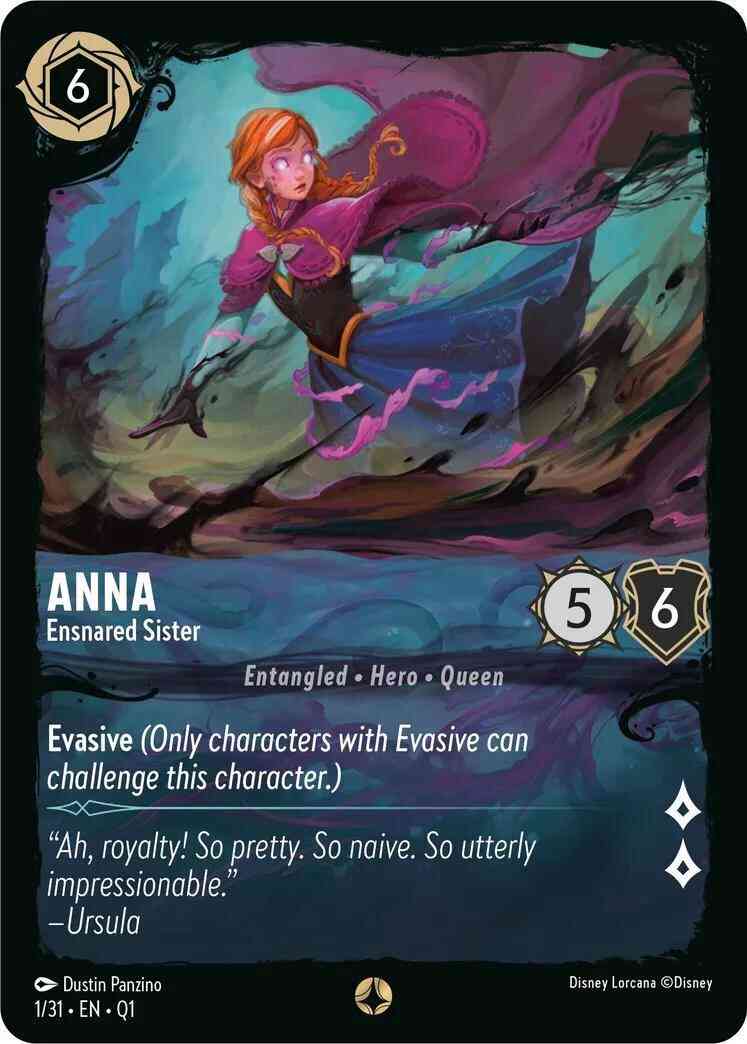 Quest deep trouble – Lorcana Anna - Ensnared Sister - 1/31 [Illumineer's Quest: Deep Trouble] [Non-Foil]