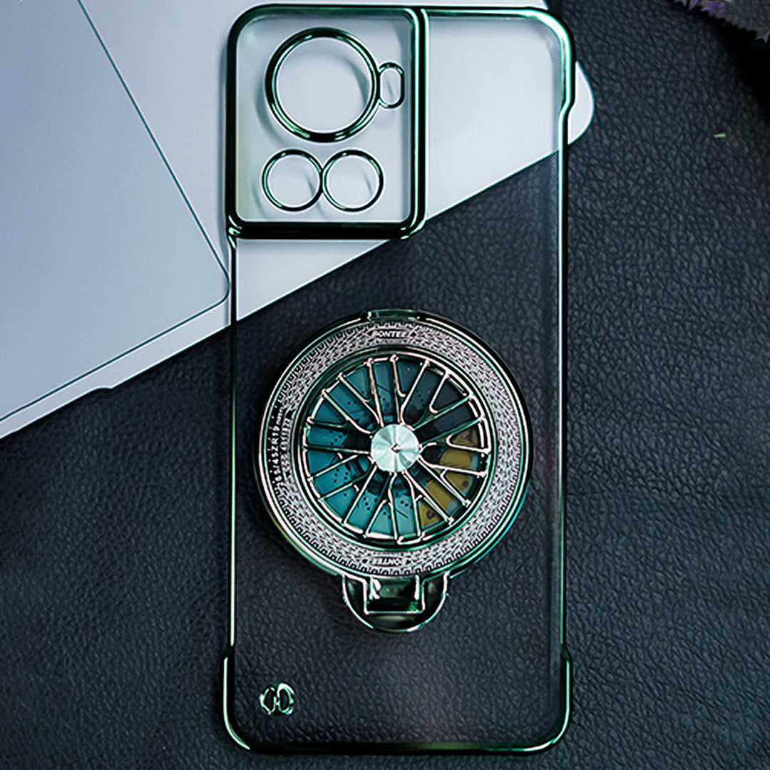 Million Cases OnePlus 10R Crystal Clear Borderless Swivel Stand Case - view 5