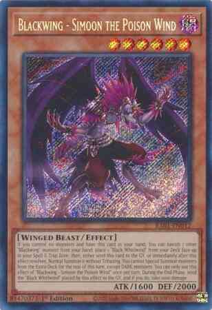 Yu-Gi-Oh! Blackwing - Simoon the Poison Wind - RA01-EN012 - Secret Rare - 1st Edition