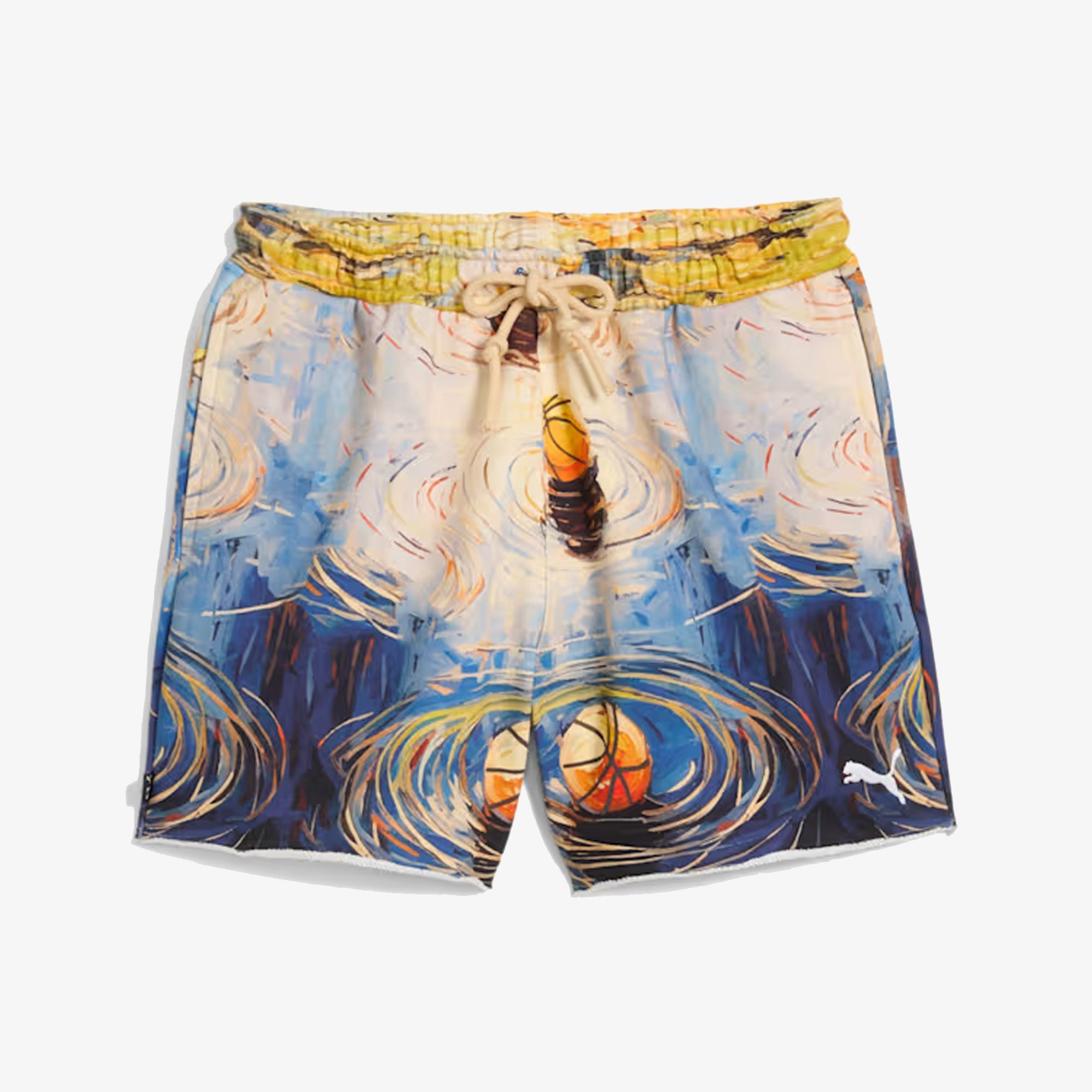 Puma | X Dylan Exhibit Printed Terry Short { Vivid Blue - view 4
