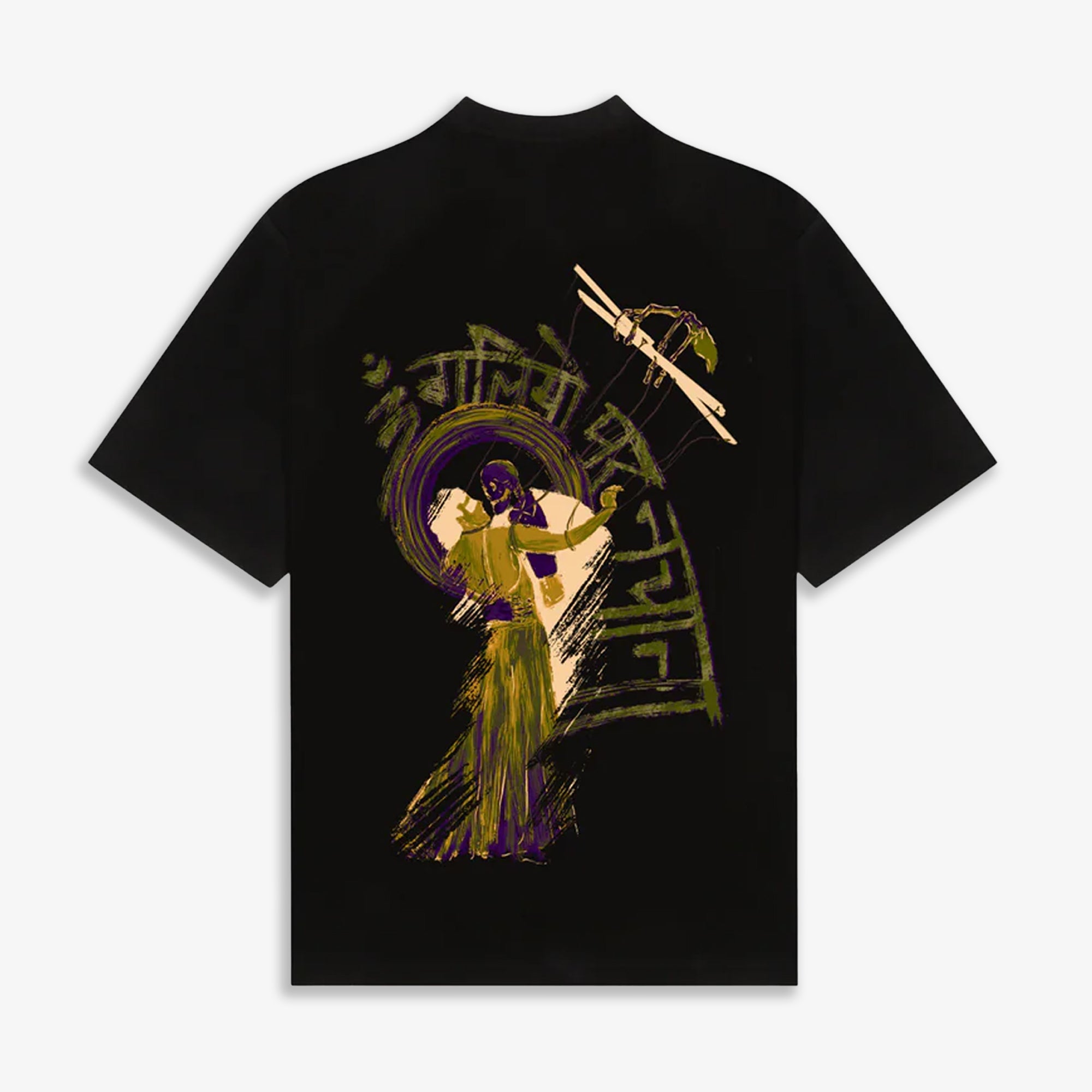 F A R A K | Ungliyon Par Nachana T-shirt { Black/black - view 2