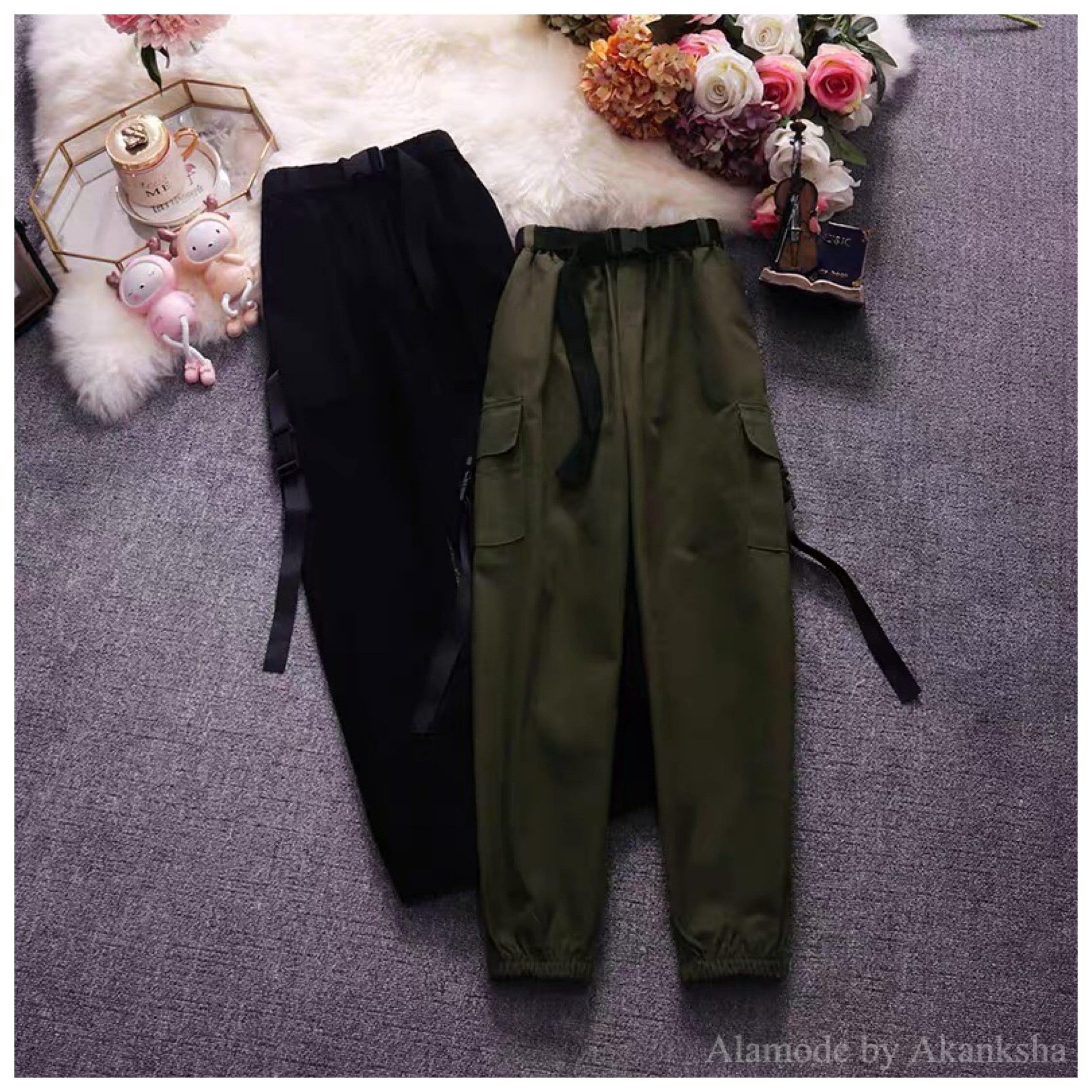 Alamode By Akanksha Macey Cargo Pants – Green
