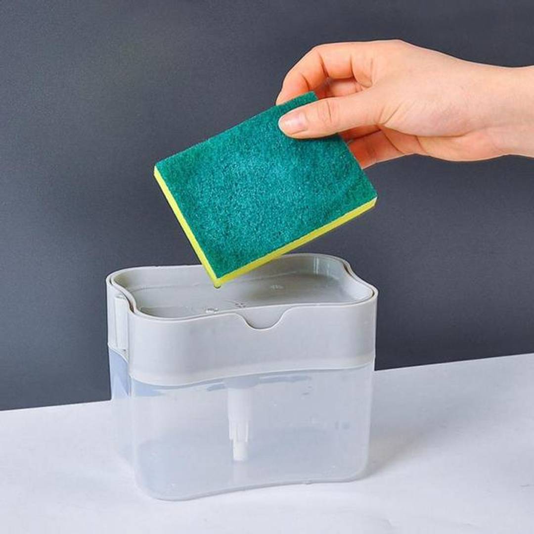 Fab Alchemy UPGRADED Liquid Soap Dispenser & Sponge Holder (WITH FREE SPONGE) - view 10