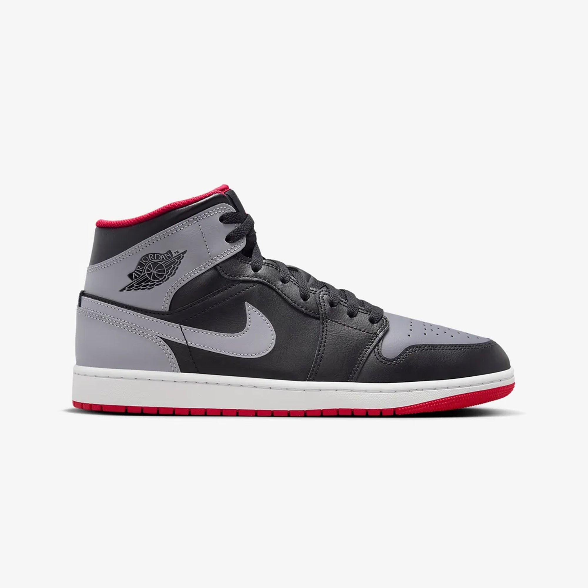1 mid black – Jordan | AIR JORDAN 1 MID { BLACK/CEMENT GREY-FIRE RED-WHITE