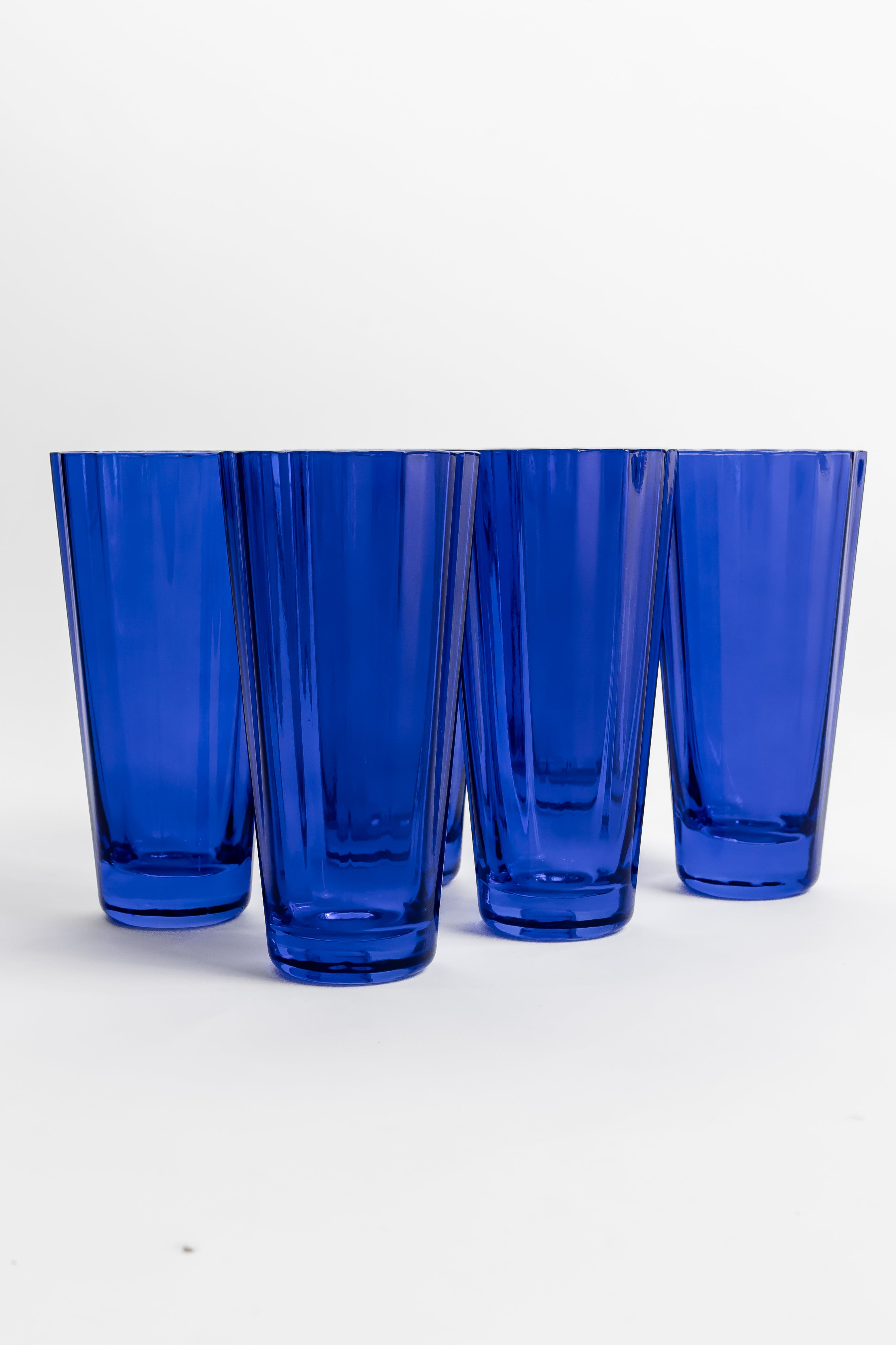 Estelle Colored Glass Estelle Colored Sunday High Balls - Set of 6 {Royal Blue}