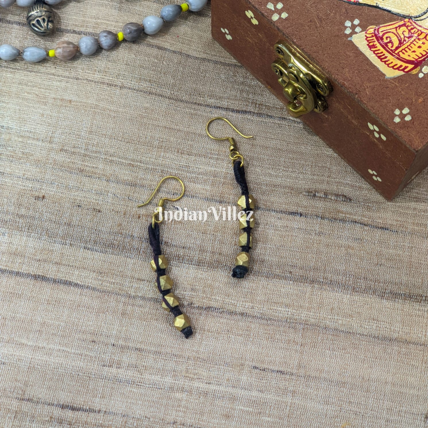 IndianVillèz Handmade Dhokra Tribal Earring
