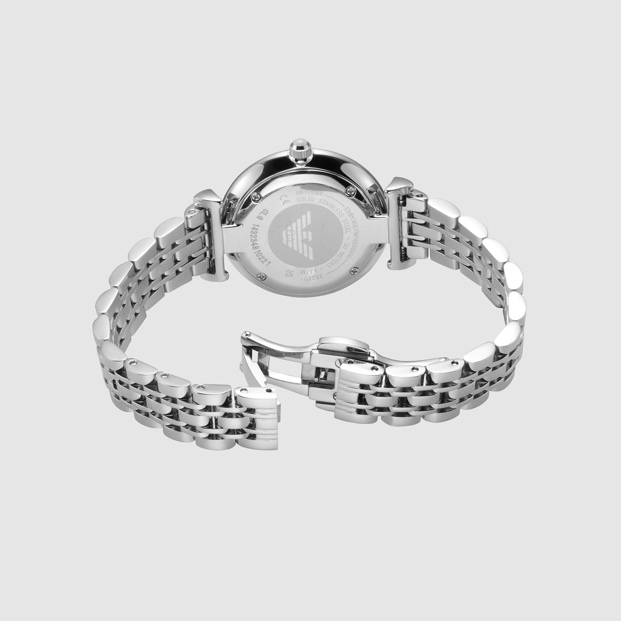 Emporio Armani Gianni T-B Women Quartz Blue Dial Analog Stainless Steel Watch AR11594 - view 3