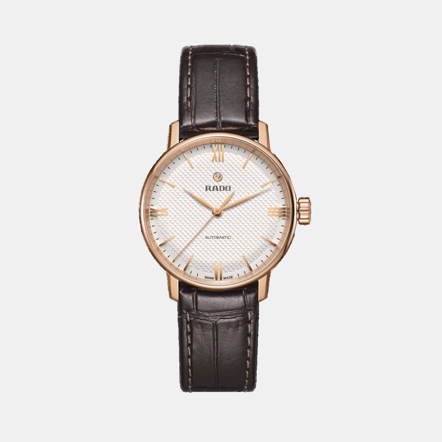 Rado Coupole Men Automatic White Dial Analog Leather Watch R22865065