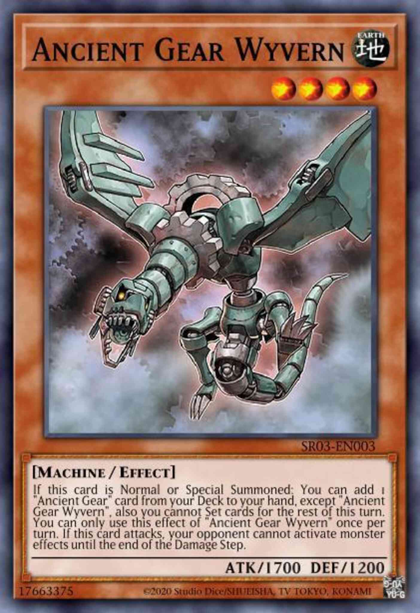 Yu-Gi-Oh! Ancient Gear Wyvern - SR03-EN003 - Super Rare - 1st Edition