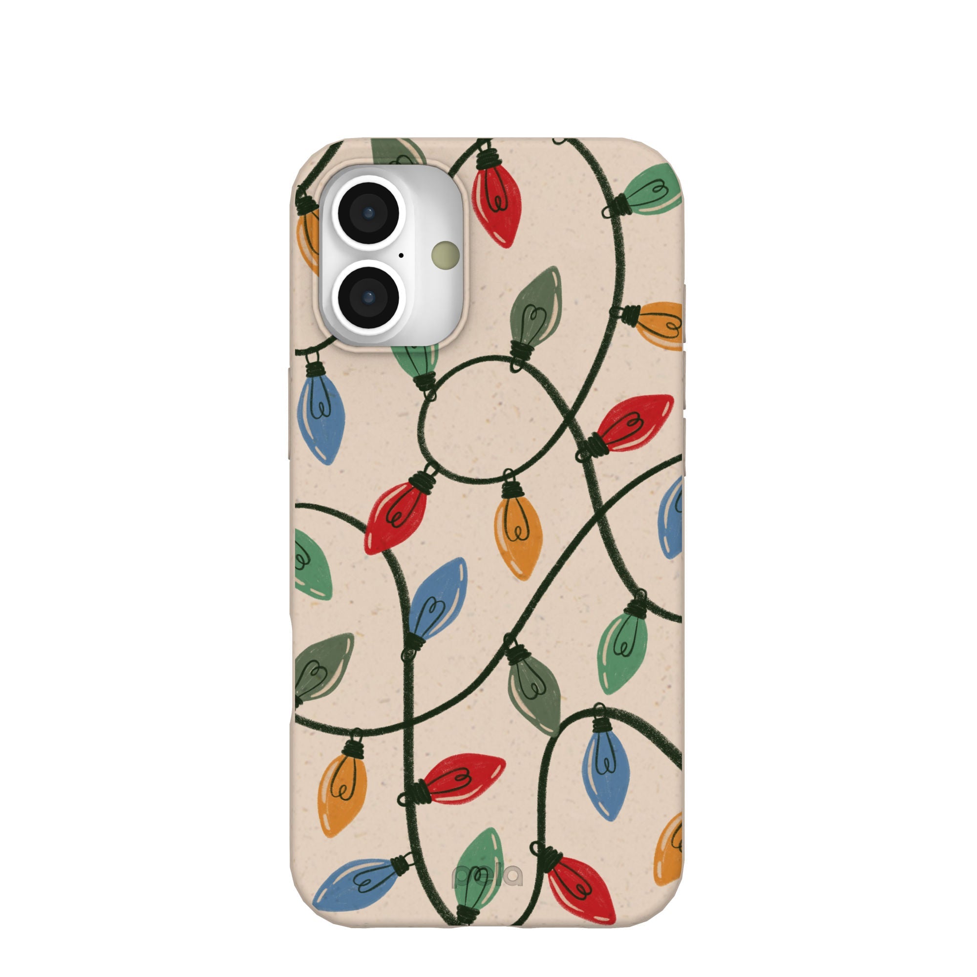 Pela Case Seashell Holiday Lights iPhone 16 Plus Case